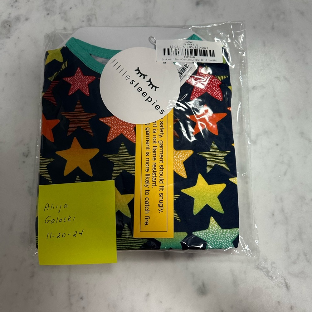 Little Sleepies shades of stars crescent zippy